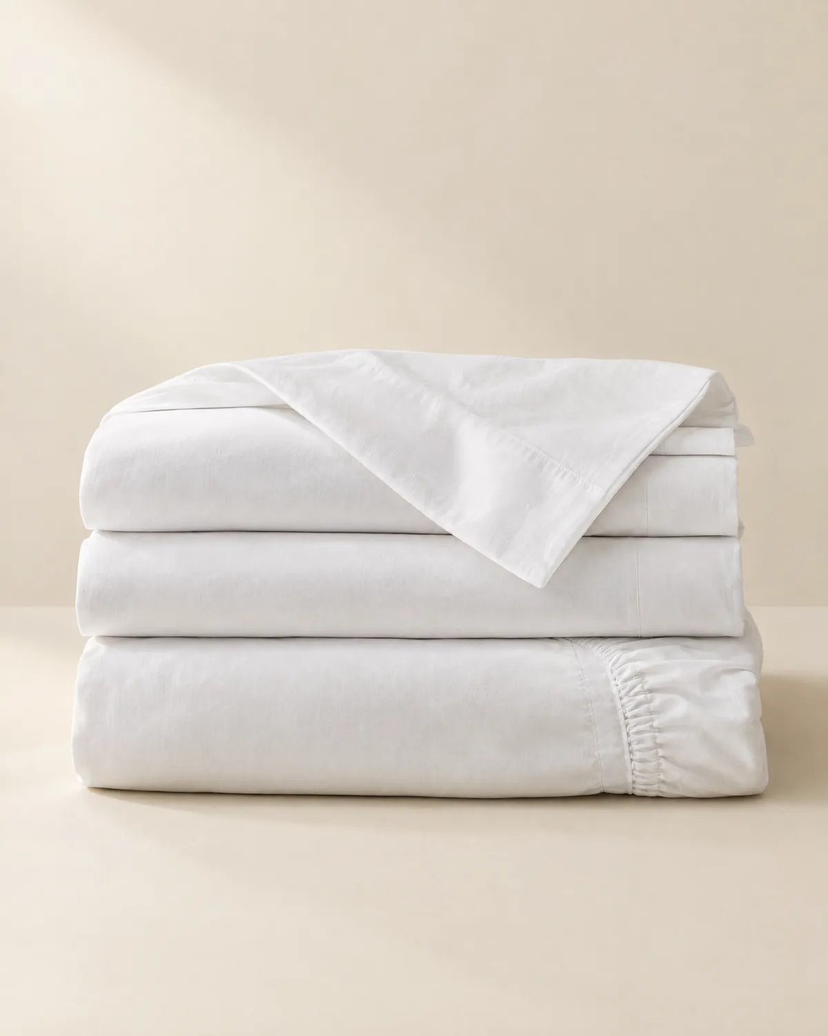 Breeze Percale Sheet Set — 4-Piece, 400TC Cotton, everything in the box